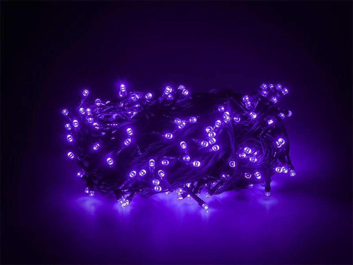 Feest- kerstverlichting Violet 15 Meter 200 LEDs - 8 Standen | bol