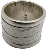 Handgemaakte Exclusieve Zilveren Ring | 925 Zilver | Damesring | Herenring | 16,75 mm. Maat 53