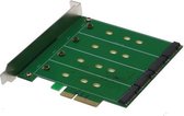 Sedna SE-PCIE-m2SSDx4-R-MA interfacekaart/-adapter M.2 Intern