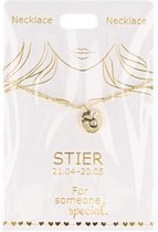 Ketting Stier, gold plated