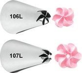 Wilton - Spuitmondjes Set - Linkshandig - #106L, #107L