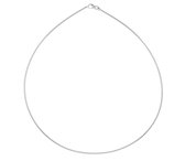 Glowketting - zilver - omega - rond 1.5 mm - 45 cm