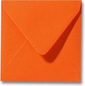 900 Enveloppen - Vierkant - Oranje - 14x14cm
