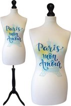 Paris mon amour paspop met zwarte sparkling driepoot  40/42