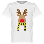 Reindeer Supporter T-Shirt - Zwart/Geel - XL