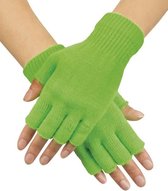 Vingerloze handschoen groen kinder/dames