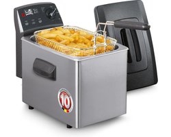 FRITEL Frituurpan - Turbo SF® 4350 - Friteuse met Antistofdeksel - Olie + Vast Vet - 3-5 personen -…