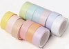 Washi Tape Pastel -  Set met 12 rollen Masking Tape
