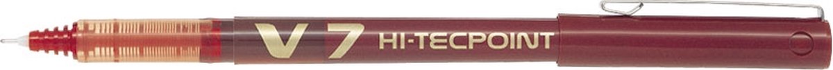 Rollerpen PILOT Hi-Tecpoint V7 medium rood | 12 stuks