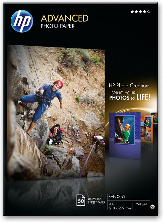Bol Com Hp Fotopapier 250g M 50 Vellen