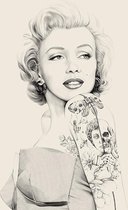 poster marilyn monroe inked