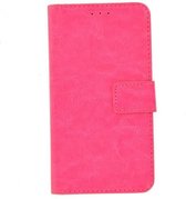 Roze Wallet Bookcase Fashion Hoesje voor LG Q6