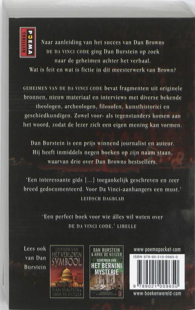 Geheimen van De Da Vinci Code, Daniel Burstein