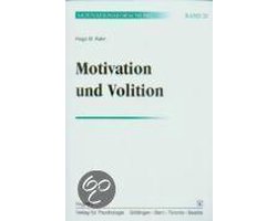 Motivation Und Volition. (Bd. 20)