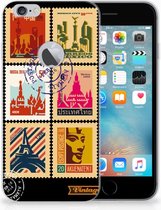 Geschikt voor iPhone 6 Plus | 6s Plus Uniek TPU Hoesje Postzegels