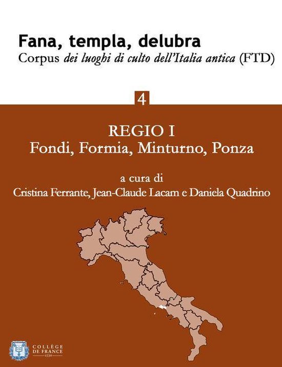 Institut des civilisations 4 - Fana, templa, delubra. Corpus ... - cover