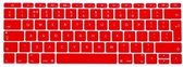 Siliconen Toetsenbord bescherming voor Macbook Pro zonder Touch Bar Rood