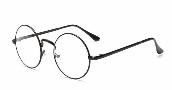 Vintage ronde bril | Zwart | bol