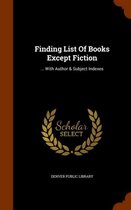 Finding List of Books Except Fiction