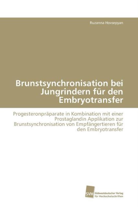 Brunstsynchronisation bei Jungrindern für den Embryotransfe ... - cover