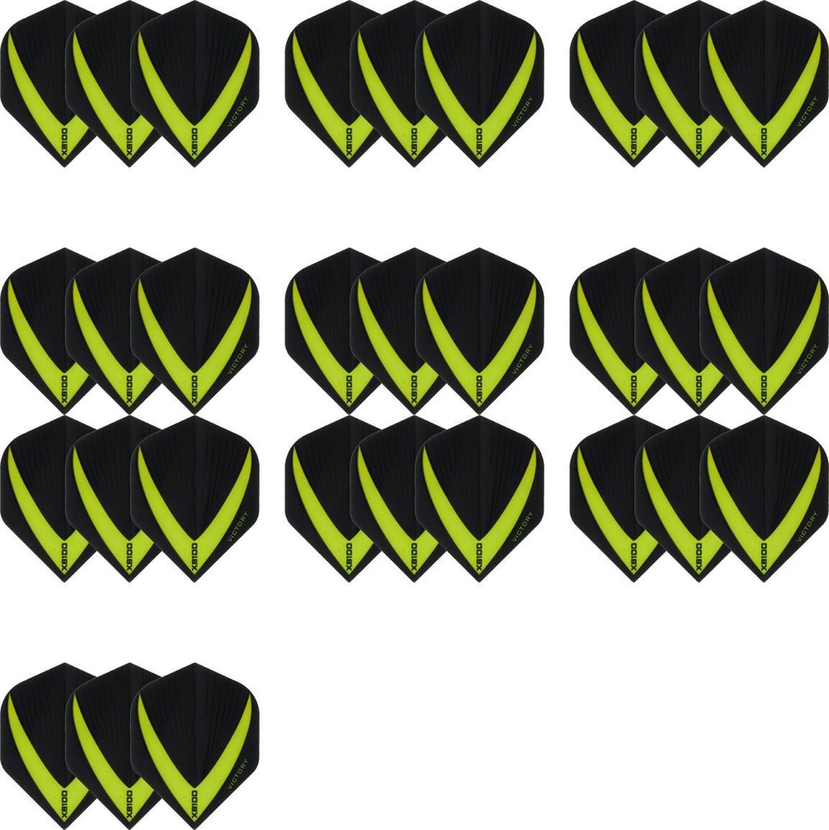 10 sets (30 stuks) Super Sterke - Groene - Vista-X - darts flights - Dragon darts