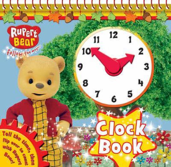 Rupert Bear Clock Book - cover