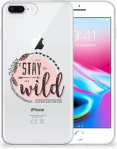 Siliconen Bumper Hoesje iPhone 7 Plus | 8 Plus Boho Stay Wild