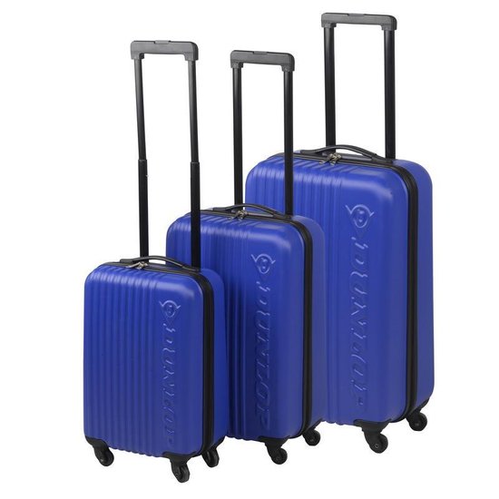 Roos breedtegraad Rusteloos Blauwe Dunlop handbagage koffer 45 cm | bol.com