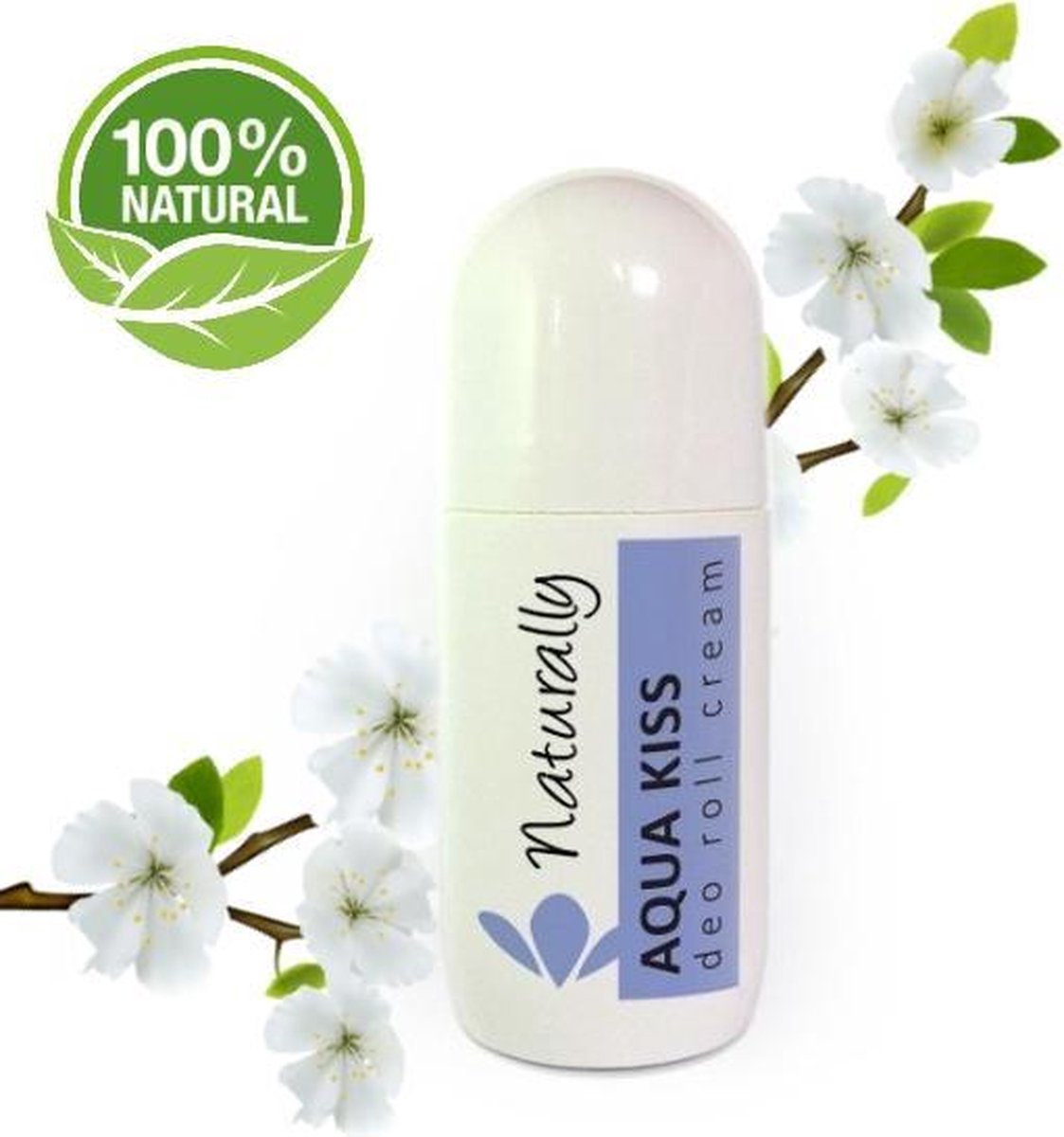 Natuurlijke Aqua Kiss Deodorant Roller – 100% Natuurlijk – Gecertificeerd - 50ml