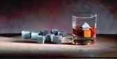 Hukka Whisky set pierres de refroidissement - glaçons - stéatite - 10 pièces - Finlande