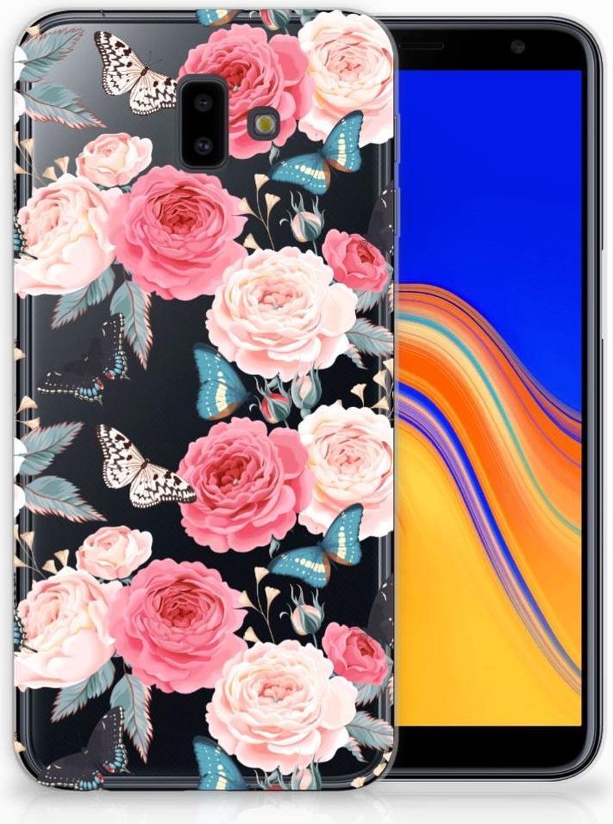 Samsung Galaxy J6 Plus (2018) TPU Case Butterfly Roses