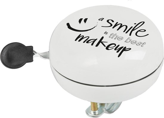 Tablet geur kruising M-Wave Fietsbel 80mm | Ding-Dong geluid | Smile is the best Makeup | bol.com