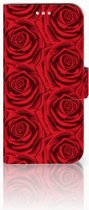 Coque Samsung Galaxy S7 Protecteur Flip Housse Roses Rouges