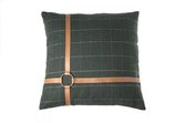 Coussin Cosy & Trendy textile vert - 45 x 45 cm