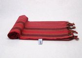 Hamamdoek "Keshan" Rood kleurrijke strepen