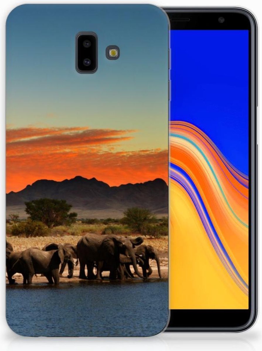Samsung Galaxy J6 Plus (2018) TPU Hoesje Olifanten
