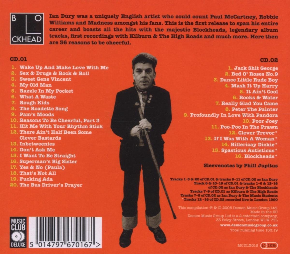 Reasons To Be Cheerful Ian Dury Cd Album Muziek Bol 