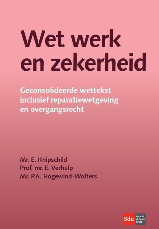Wet werk en zekerheid - cover