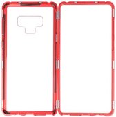 Magnetic Back Cover Samsung Galaxy Note 9 Rood -Transparant