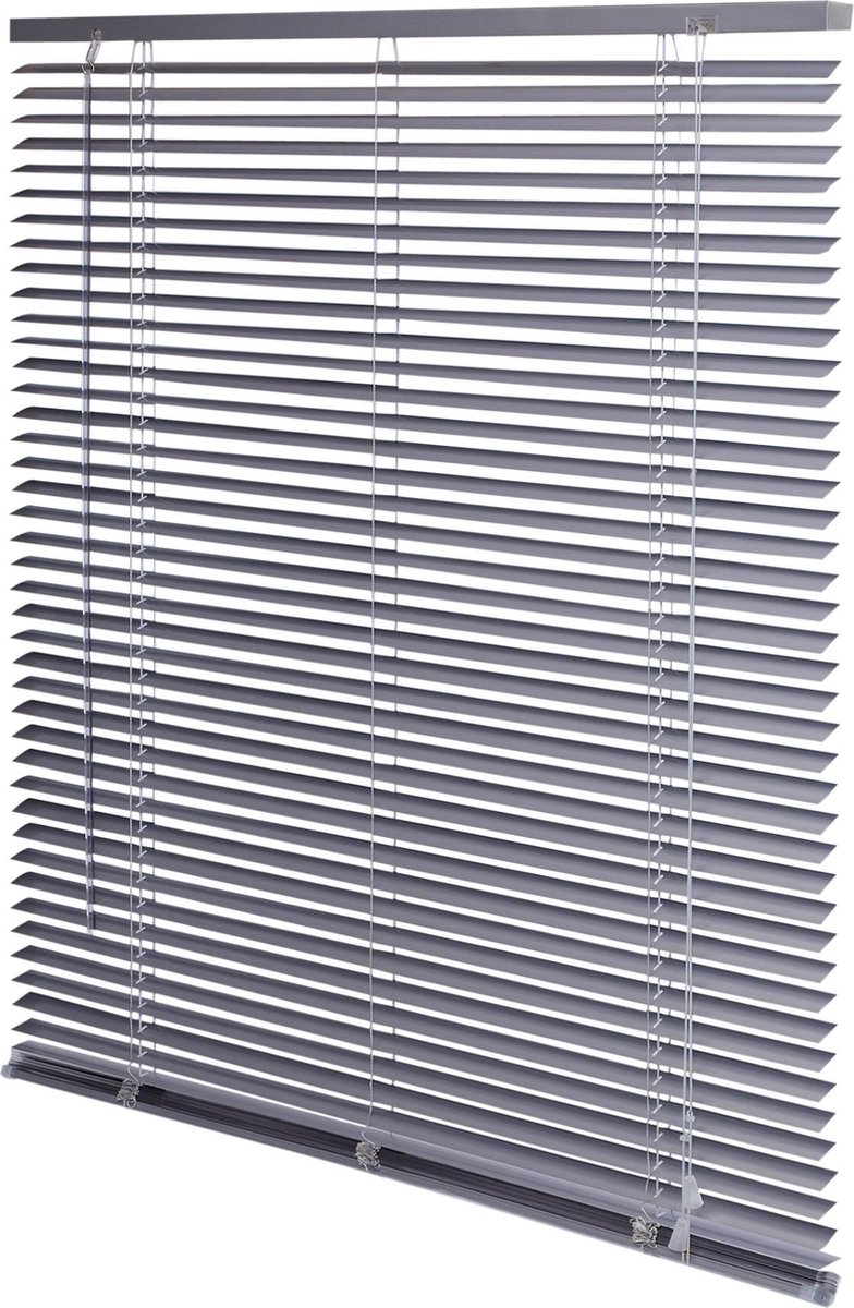 Jaloezie - Aluminium - Lamelbreedte 25mm - Uni Zilver - 120x175cm - Intensions
