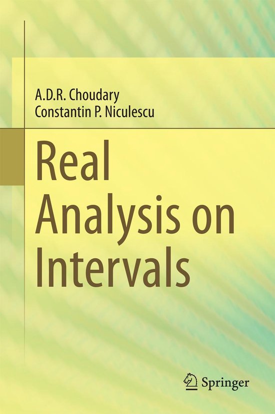 Real Analysis on Intervals - cover