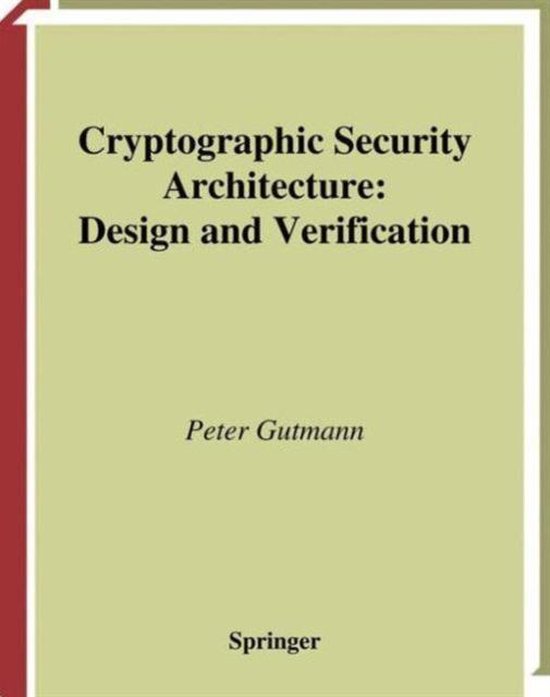 Cryptographic Security Architecture - cover
