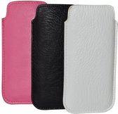 Nokia 230 Telefoon Hoesje, Luxe PU Leren Sleeve, Bescherm Etui, zwart , merk i12Cover