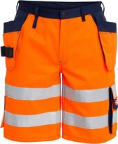 FE Engel Korte Broek EN 20471 6502-770 - Oranje/Marine 1006 - 60