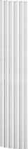 Design radiator verticaal aluminium mat wit 180x41,5cm2022 watt- Eastbrook Burford