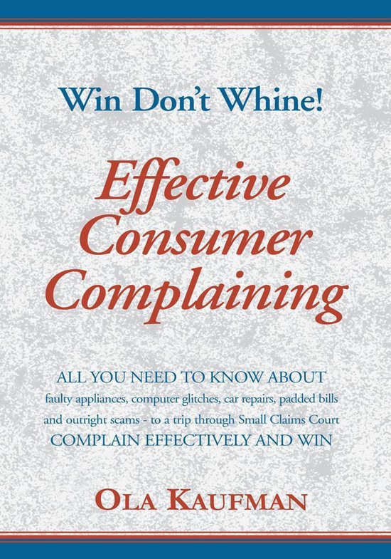 Effective Consumer Complaining - cover