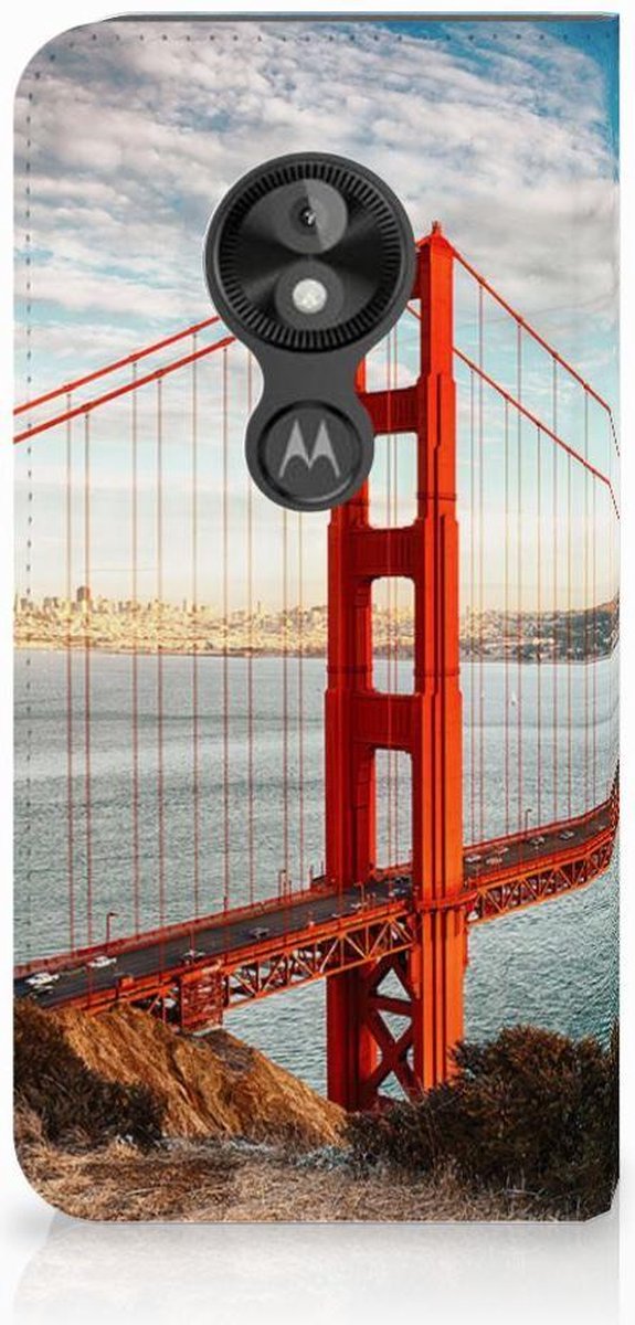 Motorola Moto E5 Play Book Cover Golden Gate Bridge