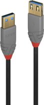 LINDY USB-kabel USB 3.2 Gen1 (USB 3.0 / USB 3.1 Gen1) USB-A stekker, USB-A bus 50.00 cm Zwart