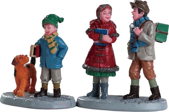 Lemax - Going To School - Set Of 2