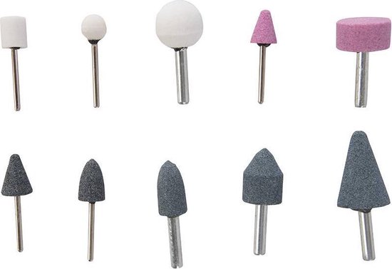 Silverline 10 delige Slijpstenen Set 6 En 6 Mm Schacht Bol Silverline 10 delige Slijpstenen Set 6 En 6 Mm Schacht Bol